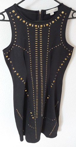 Kleid schwarz mit goldenen