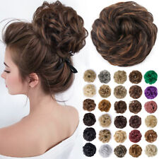 100% WIE ECHTHAAR Dutt Hair Bun Haargummi Zopf Scrunchie Haarteil Hair Extension