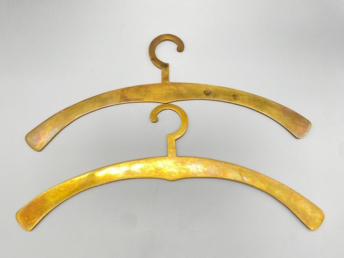 Alte kleiderbügel messing - 2x,