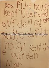 Walter Dahn signiert, Walter Dahn Kunstverein München 1989,