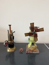 Stehende Dampfmaschine Von Bing Mit AntriebsModell Windmühle Von Doll