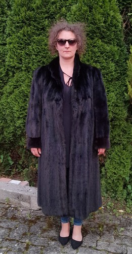 Dark nerzmantel schwarz - dark,