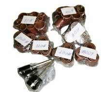 Schleifhülsen Set für Dremel,  mit 63 Stück Schleifhülsen 3 Stück Schleifwalze