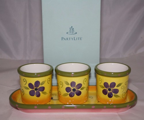 Partylite floral trio votive - "floral",