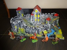 Ritterburg Vintage Kunststoff Jean Höfler Fürth Burg Elastolin Ritter 70x40x30 c