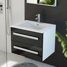 Badset Arosa schwarz Badmöbel