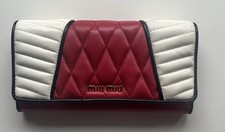 Miu Miu Geldbörse Rot Weiß
