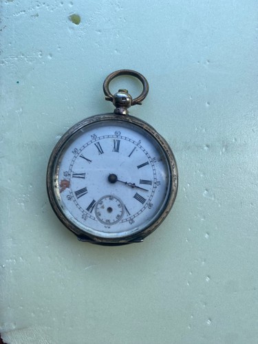 Antike silber taschenuhr - silber,