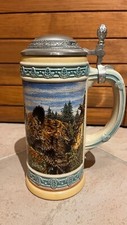 Bierhumpen mit zinndeckel - mit,