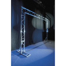 Showtec Mobile DJ Truss Stand - 2 Punkt Traverse Traversensystem Messestand