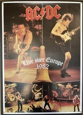 AC/DC Live Over Europe 1982 Stock Poster ca. 59x84cm