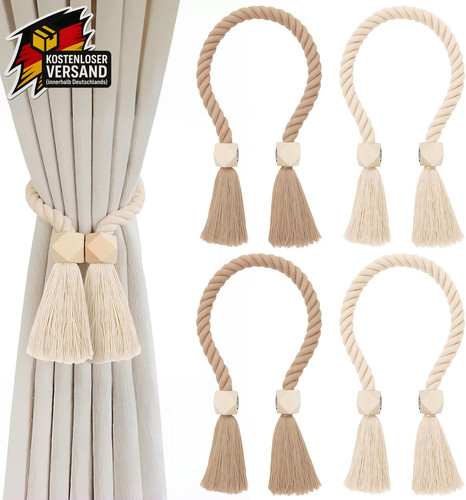Magnetische gardinenhalter 4er - magnetische,