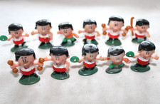 11 kleine Kunststofffiguren "TRIMM DICH FIT"  von Heimo, ca. 3cm, Vintage