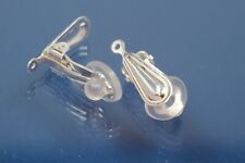 2 x Ohrclip mit Tropfen 925-er Silber Ohrring Clips Clip-Ohrringe 1550-2E