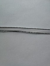 5  Meter Satinband Weiß mit Silberkante, 6 mm breit