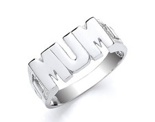 Massiver Silber Mum Ring 925