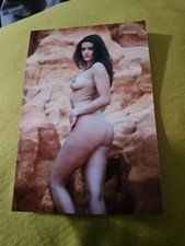 Erotik Akt, Frau Dame posiert nackt am Strand Busen Hintern, 5/7 (15X10) Foto