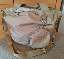 Damen Handtasche von Nike Umhängetasche Beuteltasche Beige