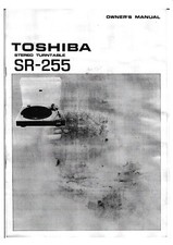 Bedienungsanleitung-Operating Instructions für Toshiba SR-255 