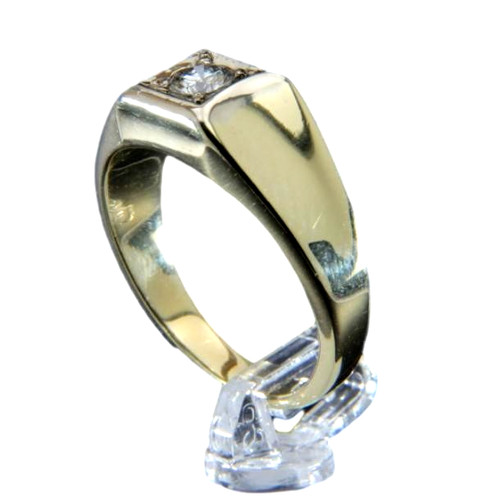 585r gelbgold herrenring - 585r,