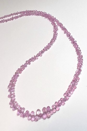 Natürl pink saphir collier - saphir,