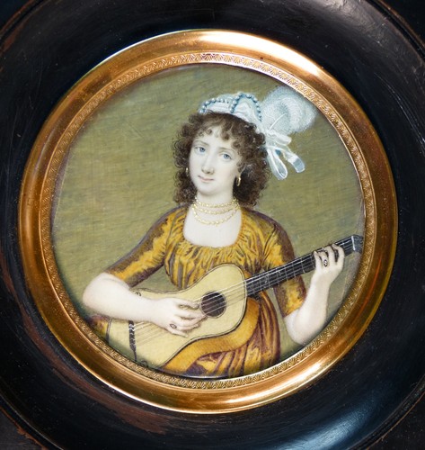 Antique portrait miniatur - antique,