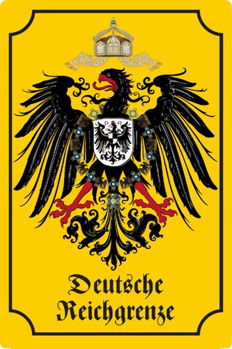 Blechschild 20x30cm gewölbt