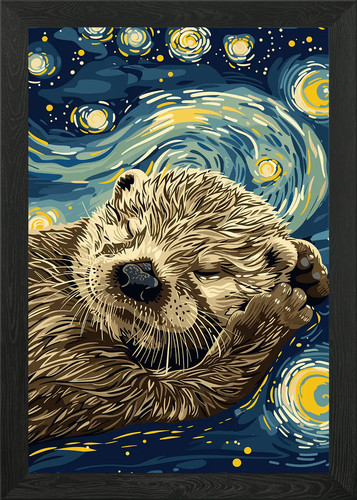Otter sternennacht stil - otter,