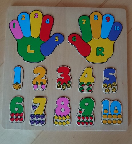 Steckpuzzle erstes zählen - steckpuzzle,
