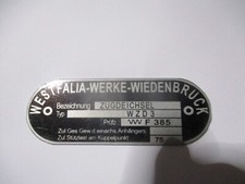 Typenschild anhänger - typenschild,