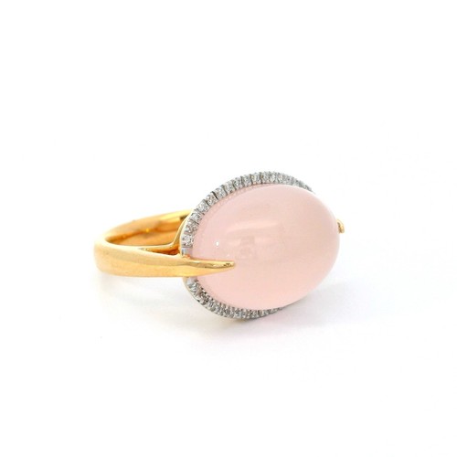 Damenring mit rosenquarz und - damenring,