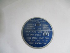 Typenschild FIAT Campagnola AR 55 59 1900 Schild Bremsflüssigkeitsbehälter 74mm
