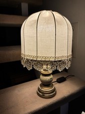 Nachttischleuchte 80er Jahre Odenwaldleuchte Nesselbezug