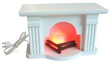 Offener Kamin beleuchtet 3,5V