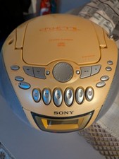 Sony Radio tragbar mit CD-Player | Farbe: Gelb