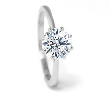 Brillant 585 Weißgold Ring