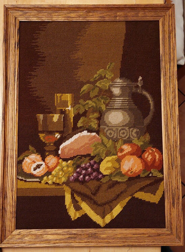 Gobelinbild stillleben - gobelinbild,