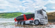 SIKU MAN Lkw mit Motorboot