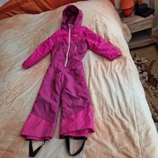 Schneeanzug, Skianzug, WEDZE, Gr. 110, lila/pink, Kapuze, gut erhalten