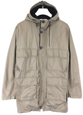 Marni x H&M Jacke Herren US 42R Halb Gefütterte Kapuze Mittellang Taschen Zip