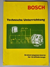 Bosch Technische Unterrichtung "Drehstromgeneratoren für Kfz"  12/1970