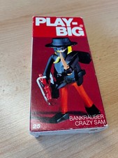 PLAY BIG 70er Jahre Vintage Figuren Spielzeug Bankräuber Crazy Sam No.5621 OVP