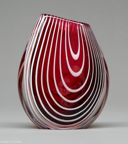 Zebra vase glasvase - glasvase, kosta