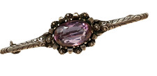 835 silber brosche vintage mid - silber,