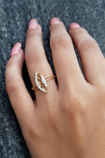 Ehering Gold 22K Atemberaubender Rundschliff CZ High Finish Gold Massiv Ring ...