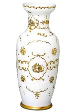 Weißes Milchglas Vase mit