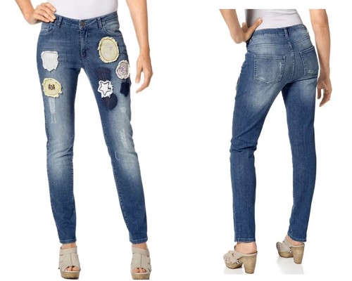 Damen röhrenjeans - röhrenjeans, –