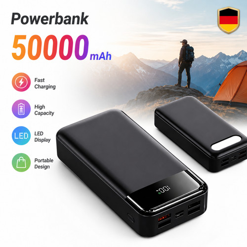 Power bank 50000mah tragbar - 50000mah,