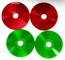 Platte Schallplatte für Juniorfon oder Sprechpuppe DDR 4 Stück Durchmesser 8cm