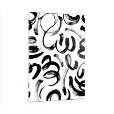 Wandbilder 50x70cm Glasbild Moderne Kunst Modernität Muster Bilder Art Wanddeko